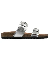 White Mountain Women's Hardball Round Toe Flat Sandals