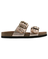 White Mountain Women's Hey Round Toe Flat Sandals