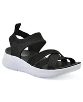 White Mountain Women's Charry Round Toe Flat Sandals