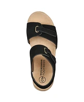 White Mountain Women's Gelato Round Toe Wedge Sandals