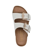 White Mountain Women's Griffon Round Toe Flat Sandals