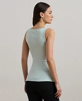 Lauren Ralph Women's Stretch Cotton Tank Top