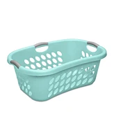 Sterilite 6 Pack Laundry Basket, Plastic Clothes Hamper, Ultra HipHold, Aqua