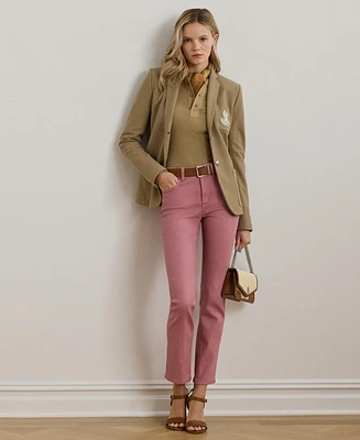 Lauren Ralph Lauren Women's Coated High-Rise Straight Ankle Jeans