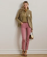 Lauren Ralph Lauren Women's Coated High-Rise Straight Ankle Jeans