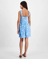 Juniors' Lace Sweetheart-Neck Bustier Dress