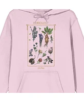 Harry Potter Herbology Oil Painting Long Sleeve Cradle Pink Men's Hooded Sweatshirt -3XL