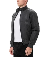 Landing Leathers Big & Tall Men Wwii Distressed Leather Bomber Jacket