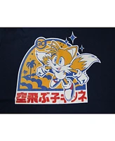 Sonic the Hedgehog Tails Character Mens Navy Blue Graphic Tee - 3XL