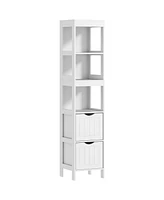 Homcom Narrow Bathroom Storage Cabinet, Slim Bathroom Cabinet,