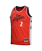 Jordan Big Boys and Girls Kawhi Leonard Red La Clippers Swingman Jersey - Statement Edition