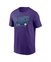 Nike Men's Purple Arizona Diamondbacks Cooperstown Collection Retro T-Shirt