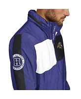 Tommy Hilfiger Men's Purple Baltimore Ravens Gael Lightweight Half-Zip Pullover Hoodie Jacket