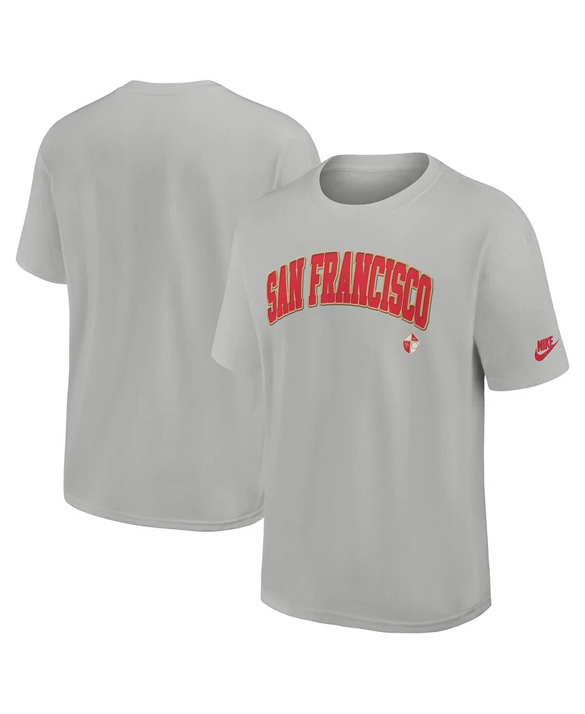 Nike Men's Silver San Francisco 49ers Rewind Max90 Statement T-Shirt