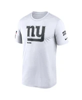 Nike Men's White New York Giants 2024 Salute To Service Legend Performance T-Shirt