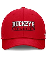 Nike Men's Scarlet Ohio State Buckeyes Rise Adjustable Hat