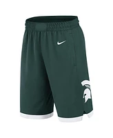 Nike Men's Green Michigan State Spartans Road Replica Performance Basketball Shorts