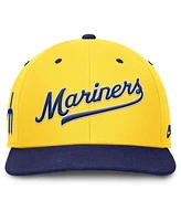 Nike Men's Gold/Royal Seattle Mariners Cooperstown Collection Pro Performance Snapback Hat