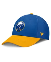 Fanatics Men's Royal/Gold Buffalo Sabres Authentic Pro Rink Flex Hat