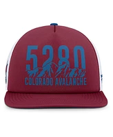 Fanatics Men's Burgundy/Blue Colorado Avalanche Authentic Pro Hometown Rink Foam Trucker Snapback Hat