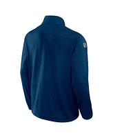 Fanatics Men's Navy Seattle Kraken Authentic Pro Rink Quarter-Zip Jacket