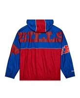 Mitchell & Ness Men's Royal Buffalo Bills Team Og Anorak Half-Zip Windbreaker