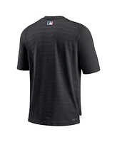 Nike Men's Black Los Angeles Dodgers Authentic Collection Pregame Raglan Performance V-Neck T-Shirt