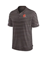 Nike Men's Brown Cleveland Browns Sideline Lock Up Victory Performance Polo