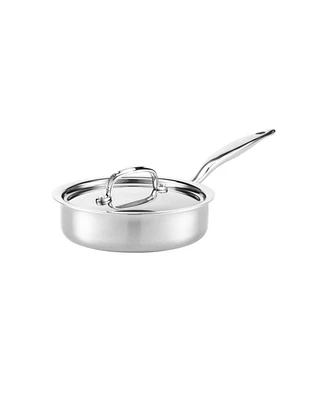 Heritage Steel Titanium Series Fully Cladded 1.5-Quart Mini Saute Pan with Lid