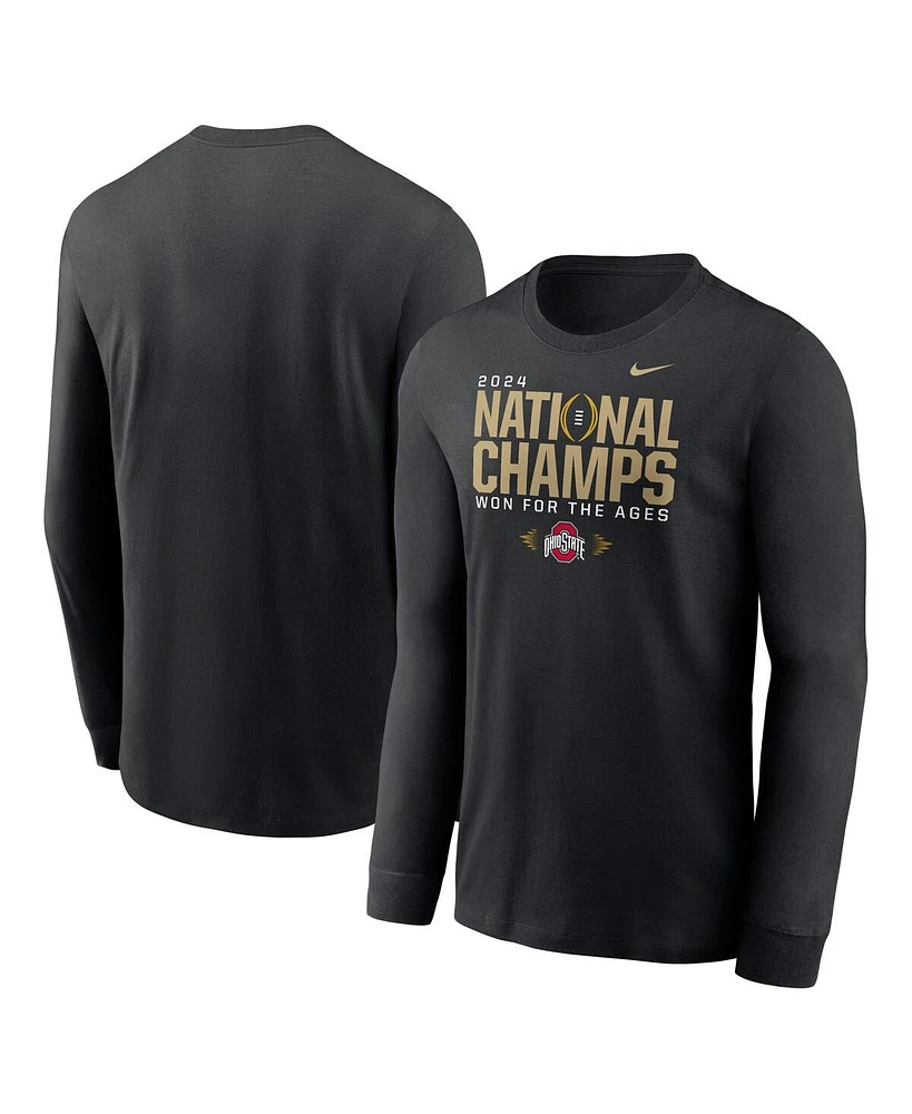 Nike Men's Black Ohio State Buckeyes College Football Playoff 2024 Long Sleeve T-Shirt