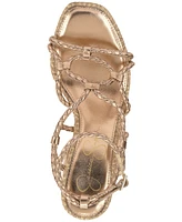 Jessica Simpson Women's Azimma Block-Heel Strappy Rope Sandals