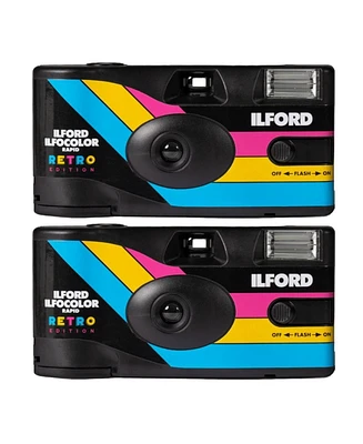 Ilford Ilfocolor Rapid Retro Single Use Camera - 2 Pack