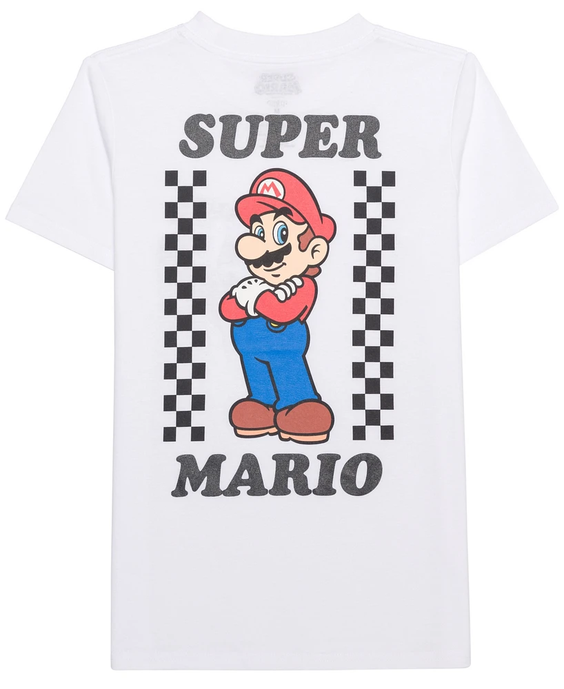 Mario Bros. Little & Big Boys Super Short Sleeve T-Shirt