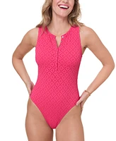 Andie Women's Malibu Pointelle Snap-Neck Swimsuit