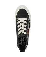 Blowfish Malibu Women's Sadie-Sun Embroidered Lace Up Platform Sneakers