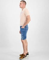 Guess Men's Sonny Slim-Fit Stretch 12" Denim Shorts