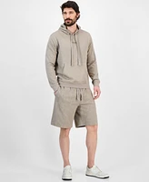 Guess Men's Regular-Fit Textured Botanical Jacquard Hoodie