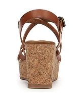 Blowfish Malibu Women's Aurora Open Square Toe Strappy Wedge Sandals