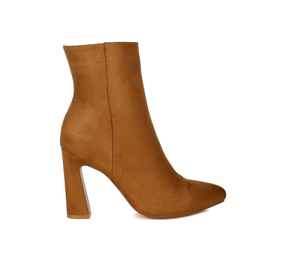 Clubdate Block Heeled Ankle Boots