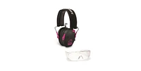 Walker's Razor Slim Shooting Muffs Kit with Otg Safety Glasses (Pink/Black)