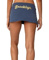 Edikted Womens Brooklyn Embroidered Micro Skort