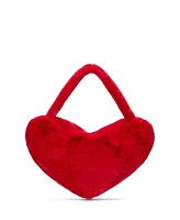 Kate Spade New York Luver Faux Fur Large Heart Tote Bag