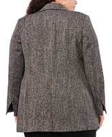 Vince Camuto Plus Double-Breasted Shawl-Collar Jacket