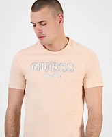 Guess Men's Relaxed-Fit Stitched Logo Graphic T-Shirt