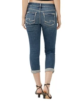Silver Jeans Co. Women's Britt Low Rise Curvy Fit Capri