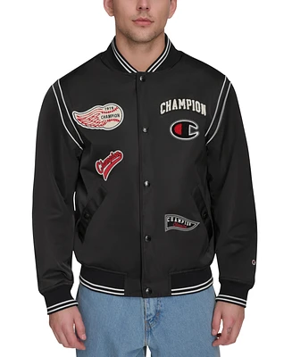 Champion Men's Varsity Patch Bomber Jacket