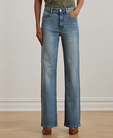 Lauren Ralph Women's High-Rise Wide-Leg Jeans