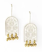 Matr Boomie Two Tone Haveli Etched Statement Earrings