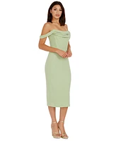 Dress the Population Women's Vickie Off-The-Shoulder Dress