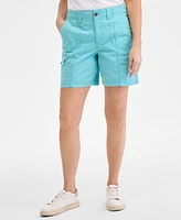 Style & Co Women's Comfort-Waist Cargo Shorts, Regular Petite, Created for Macy's